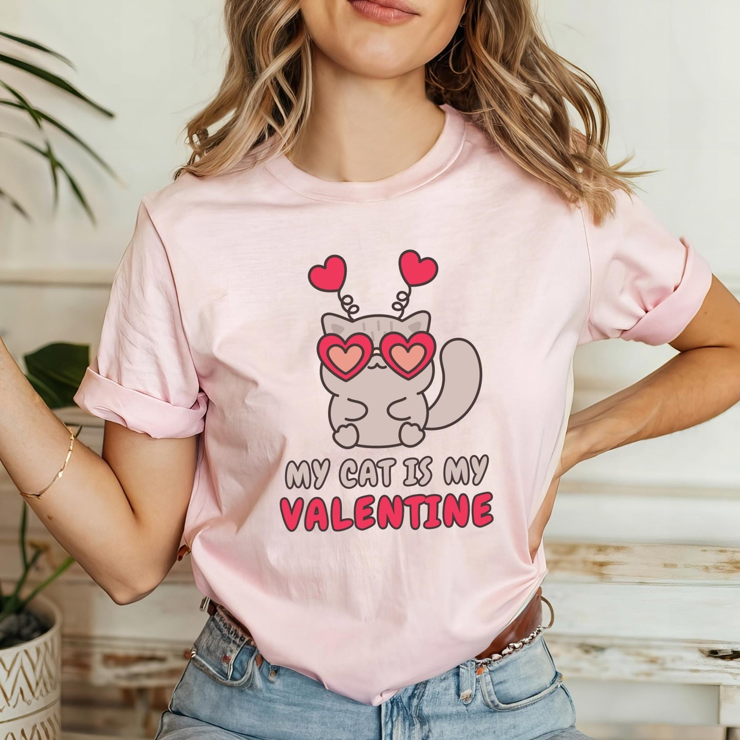 My Cat Is My Valentine Tee