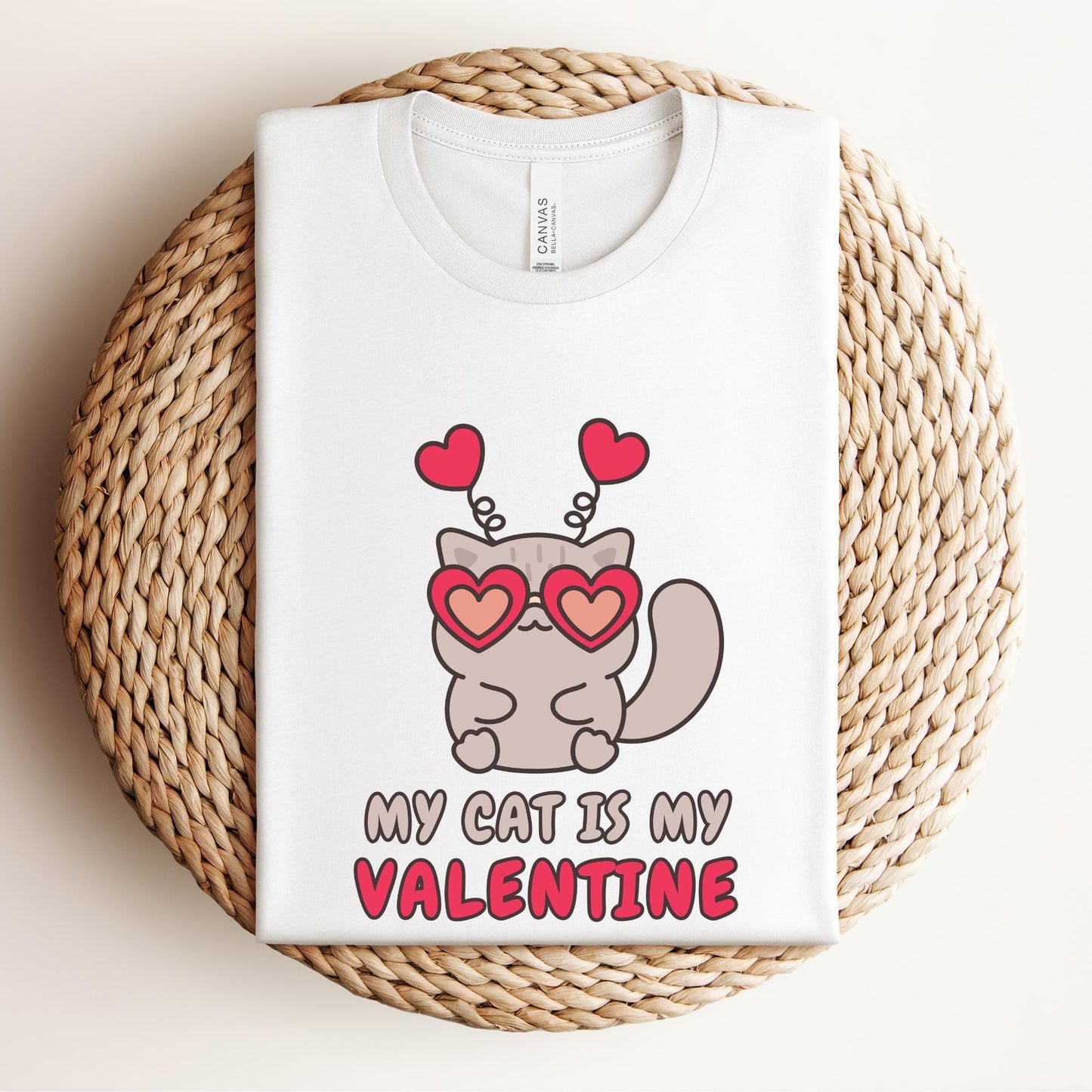 My Cat Is My Valentine Tee