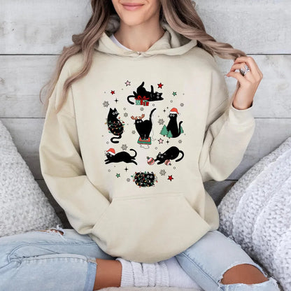 Christmas Cat Hoodie