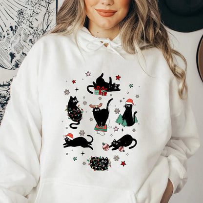 Christmas Cat Hoodie